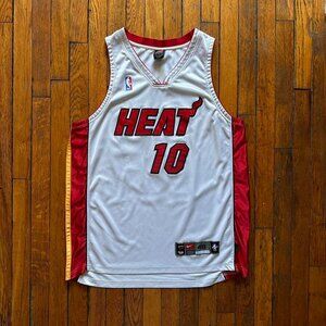 Vintage 90s Nike NBA Authentic Miami Heat Tim Hardaway 10 Jersey Men 48 XL White